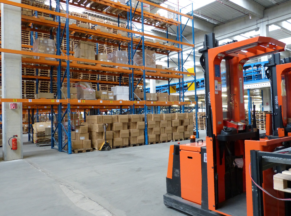 Factory with Forklift